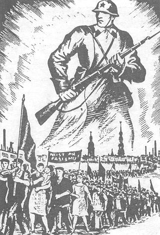 Latvian Communist Poster - 1940