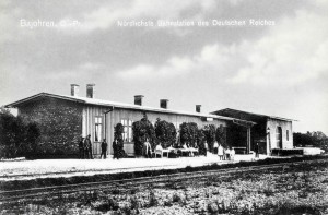 The last station in Prussia at Bajhoren