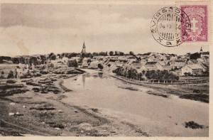 Postcard of Kretinga in the 1930s